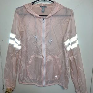 Forever 21 pink reflective wind breaker